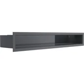 Kratki wentylacyjne - Parkanex kominkowa Luft Płytki 90x600 Grafitowy - miniaturka - grafika 1