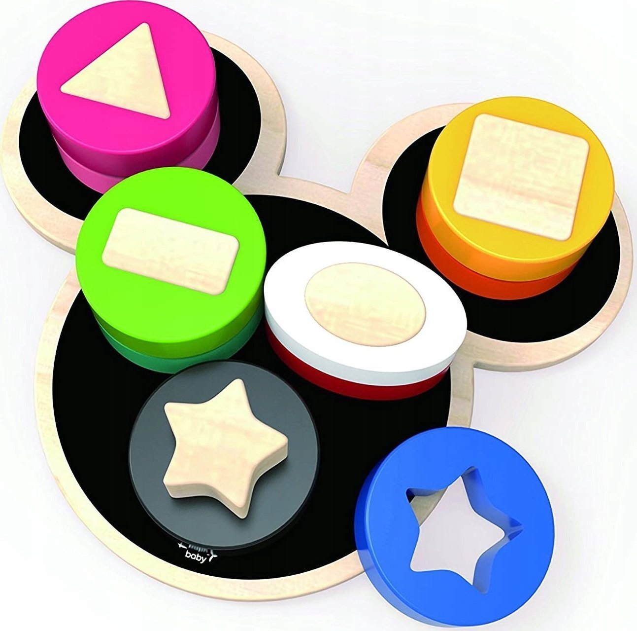 Disney DISNEY WOOD Mickey Shape Puzzle