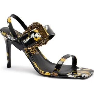 Versace Jeans Couture Sandały na szpilce FONDO EMILY DIS. S71 - Sandały damskie - miniaturka - grafika 1