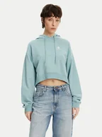 Bluzy damskie - Converse Bluza Chuck Taylor 10027616-A03 Niebieski Boxy Fit - miniaturka - grafika 1