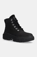 Botki damskie - Timberland workery zamszowe Greyfield damskie kolor czarny na platformie TB0A5RNG0011 - miniaturka - grafika 1
