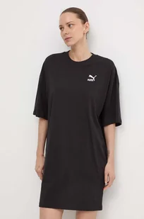 Puma sukienka bawełniana BETTER CLASSIC kolor czarny mini oversize 624232 - Sukienki - miniaturka - grafika 1