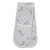 Fartuchy i rękawice kuchenne - Szara podwójna bawełniana łapka Cooksmart ® Hummingbirds - miniaturka - grafika 1