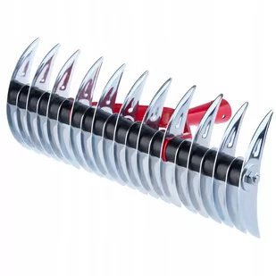 Aerator dwustronny Strand 36 x 14 cm, srebrny - Grabie i motyki Aerator dwustronny Strand 36 x 14 cm, srebrny - Grabie i motyki - miniaturka - grafika 1