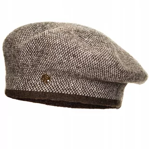 Beret damski CARMELITA Brąz/beż pepitka - Czapki damskie - miniaturka - grafika 1