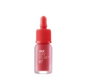 Peripera Ink Airy Velvet Lip Tint 007 Heart Grapefruit Tint do ust w grejpfrutowej czerwieni i satynowym wykończeniu - Błyszczyki do ust - miniaturka - grafika 1