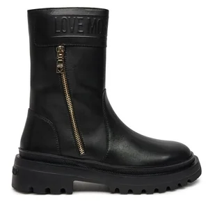 Botki LOVE MOSCHINO JA24245G0LIA0000 Czarny - Botki damskie - miniaturka - grafika 1