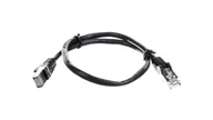 Patchcordy - Kabel krosowy patchcord F/utp kat.5e Cca czarny 0, - miniaturka - grafika 1