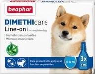 Artykuły przeciw pasożytom - Beaphar Flea & Tick Line On Dimethicone Medium Dog - miniaturka - grafika 1