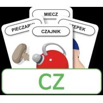 Komlogo Komlogo, karty Logopedyczny Piotruś Część III: głoska CZ - Gry karciane - miniaturka - grafika 3