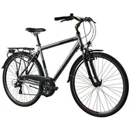 Rowery - Rower trekkingowy INDIANA X-Road 1.0 M23 28 cali męski Szary - miniaturka - grafika 1