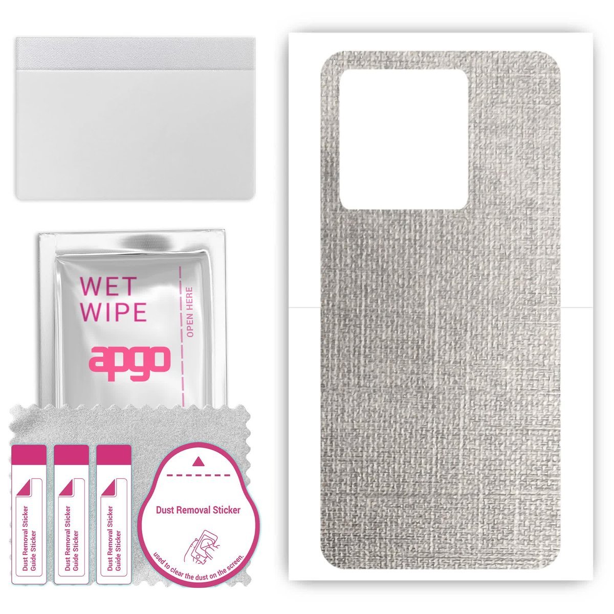 Folia naklejka skórka strukturalna na TYŁ do Oppo Reno A3x CPH2681 - Tkanina Denim Szary - apgo SKINS