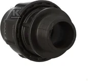 Łączniki, trójniki, kształtki - Złączka zaciskowa PP 40x5/4" GZ gwint zewnętrzny PN16, do rur PE, kolor czarny - miniaturka - grafika 1
