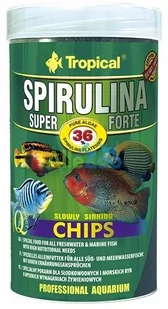 Tropical Super Spirulina Forte Chips pokarm roślinny w formie chipsów dla rybek 100ml/52g - Pokarm dla ryb - miniaturka - grafika 1