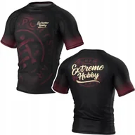 Kimona, stroje i obuwie - Rashguard Z Krótkim Rękawem Męski Extreme Hobbry Badge R. Xxl - miniaturka - grafika 1