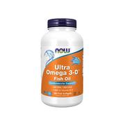 Witaminy i minerały dla sportowców - NOW Ultra Omega 3-D Fish Oil - 180softgels - miniaturka - grafika 1