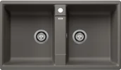 Zlewozmywaki - Zlewozmywak granitowy BLANCO Zia 9 Silgranit Wulkaniczny szary 527393 - miniaturka - grafika 1