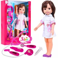 Lalki dla dziewczynek - Zestaw Fashion Lalka Pielęgniarka Brunetka - miniaturka - grafika 1