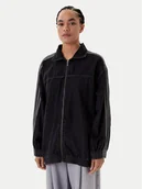 Kurtki damskie - adidas Kurtka jeansowa adicolor Denim Adilenium JY2897 Czarny Oversize - miniaturka - grafika 1