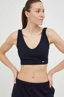 Bielizna sportowa damska - Tommy Hilfiger biustonosz sportowy kolor granatowy gładki - miniaturka - grafika 1