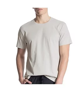 Koszulki męskie - CALIDA Męski t-shirt Remix Basic, Fog, 46/48 PL - grafika 1