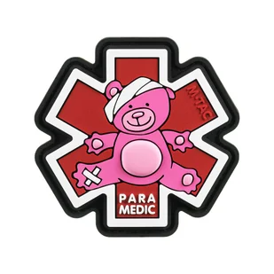 M-Tac - Naszywka Paramedic MiĹ - PVC 3D - BiaĹy/Czerwony - 51348343 - Odzież taktyczna i umundurowanie - miniaturka - grafika 1