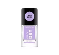 Lakiery do paznokci - Catrice Quick Dry Top Coat - Szybkoschnący lakier nawierzchniowy - 10,5 ml - miniaturka - grafika 1