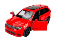 Samochody i pojazdy dla dzieci - TAYUMO JEEP GRAND CHEROKEE TRACKHAWK CZERWONY 1:36 36170212 - miniaturka - grafika 1