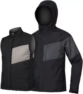 Kurtki rowerowe - Endura Urban Luminite II Kurtka 3 w 1 Mężczyźni, black XL 2020 Kurtki przeciwdeszczowe E9166BK/6 - grafika 1