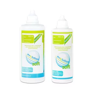 Zestaw płynów evO2lution soft 500 ml + 360 ml - Płyny do soczewek kontaktowych - miniaturka - grafika 1