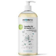 Kosmetyki kąpielowe dla dzieci - Momme, łagodny żel myjący 2w1 od 1 dnia życia, 500 ml - miniaturka - grafika 1