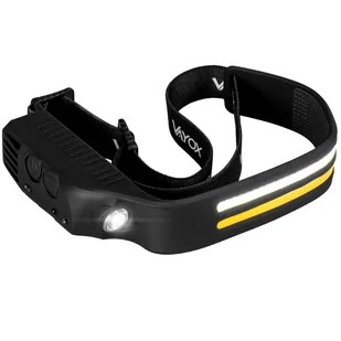 Latarka czołowa Vayox VA0129 300lm, akumulatorowa, 3x LED, USB-C, silkonowa - Latarki - miniaturka - grafika 1