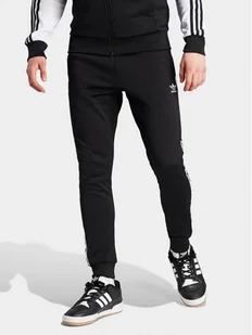adidas Spodnie dresowe adicolor Classics SST IL2488 Czarny Slim Fit - Spodnie sportowe męskie - miniaturka - grafika 1