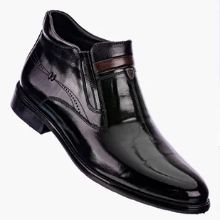 Buty Męskie JOHN DOUBARE Skórzane Botki czarne YGFR-Z106 Czarny 45 - Botki męskie Buty Męskie JOHN DOUBARE Skórzane Botki czarne YGFR-Z106 Czarny 45 - Botki męskie - miniaturka - grafika 1