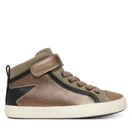 Buty dla dziewczynek - Sneakersy Geox J Kalispera J944GM 0NFGN C0533 S Brązowy - miniaturka - grafika 1