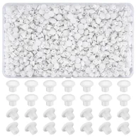 Śruby i nakrętki - 800 sztuk plastikowych zaślepek do otworów, 5 mm, białe, plastikowe, okrągłe zaślepki do otworów - miniaturka - grafika 1