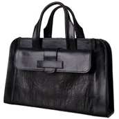 Teczki i aktówki - Teczka Damska Skórzana Kemer 091 Czarna - miniaturka - grafika 1