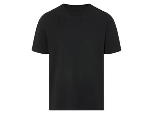LIVERGY® T-shirt oversize męski z bawełny (Czarny, S (44/46)) - Koszulki męskie LIVERGY® T-shirt oversize męski z bawełny (Czarny, S (44/46)) - Koszulki męskie - miniaturka - grafika 1