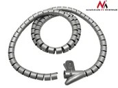 Maskownice do kabli - Maclean Organizator maskownica kabli MCTV-676 S silver MCTV-676S - miniaturka - grafika 1