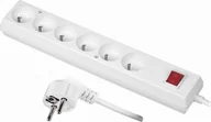 Listwy zasilające - Jonex Listwa zasilająca 6 gniazd 5m biały PS-670WS 5,0m/3x1 PS-670WS 5,0m/3x1 - miniaturka - grafika 1