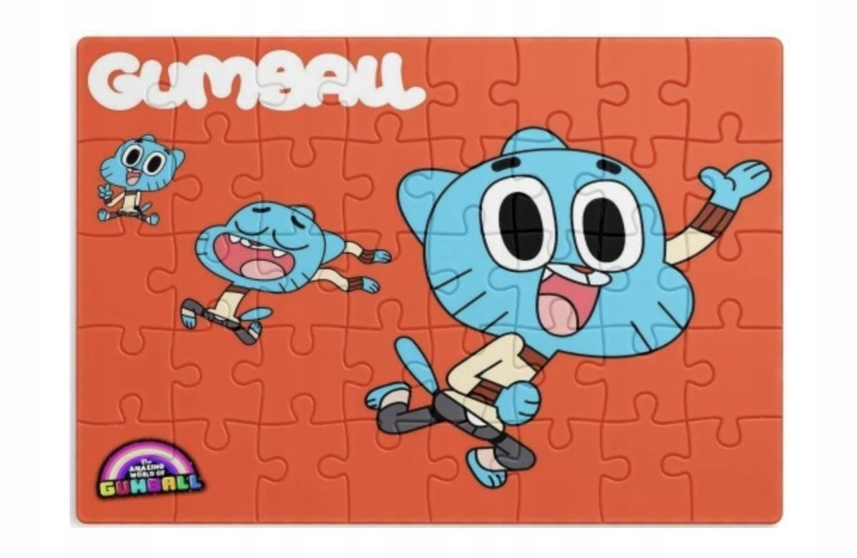 PUZZLE GUMBALL ŚWIAT BAJKA A3 252 el z Nadrukiem + IMIĘ #133