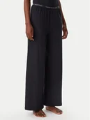 Piżamy damskie - Tommy Hilfiger Spodnie piżamowe UW0UW05776 Czarny Relaxed Fit - miniaturka - grafika 1