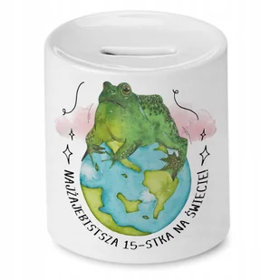 Skarbonka na Urodziny 15 15te 15-te na Prezent z Nadrukiem ze Zdjęciem + Opakowanie na prezent (wzór 04) - Skarbonki Skarbonka na Urodziny 15 15te 15-te na Prezent z Nadrukiem ze Zdjęciem + Opakowanie na prezent (wzór 04) - Skarbonki - miniaturka - grafika 1