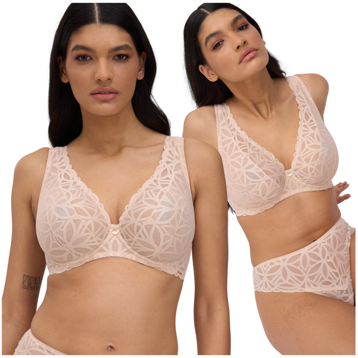 Alles Bralette SUGAR DUNE M PLUS beż - 65I