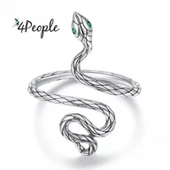 Pierścionki - Pierścionek Srebrny Dłonie Miłość Żmijka Żmija Wąż Srebro 925 Boamer - miniaturka - grafika 1
