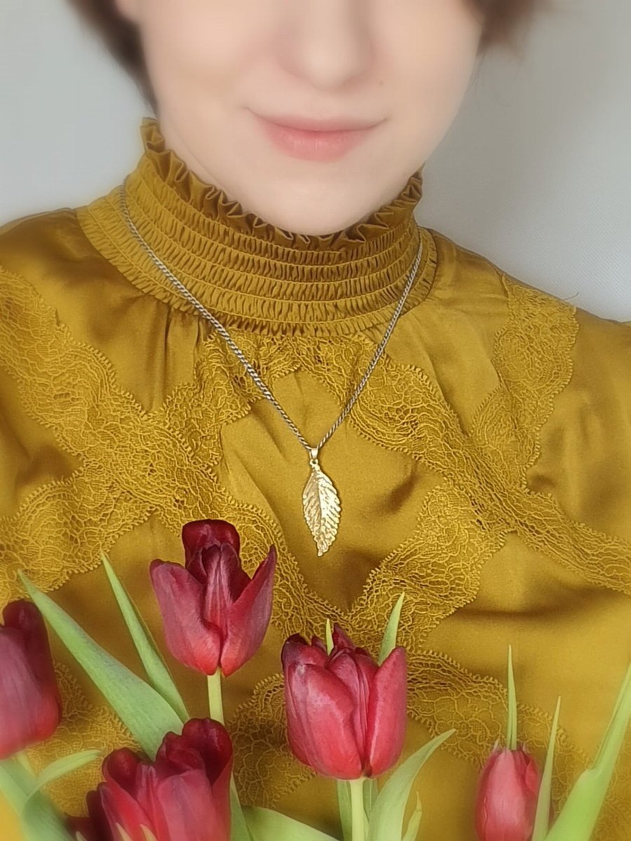 Skrzydłokwiat złoty - zawieszka srebrna