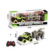 Zabawki zdalnie sterowane - Auto na radio Wosjko z przyczepą Icom Polska - miniaturka - grafika 1