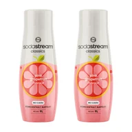 Akcesoria i części AGD - Zestaw Syropów do saturatora SODASTREAM Różowy Grejpfrut Bez cukru 2x440ml - miniaturka - grafika 1