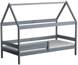 Szare łóżko dla dziecka z barierką i materacem R4-Z96 - Łóżka dla dzieci i młodzieży Szare łóżko dla dziecka z barierką i materacem R4-Z96 - Łóżka dla dzieci i młodzieży - miniaturka - grafika 1