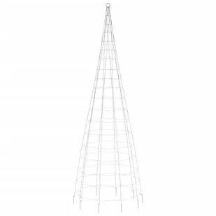 Choinka z lampek, na maszt, 550 zimnych białych LED, 300 cm Lumarko! - Oświetlenie świąteczne - miniaturka - grafika 6